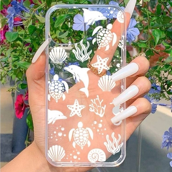 Accessories - ⚠️Clearance iPhone 15/Pro/Pro Max Cute Dolphins Phone Case